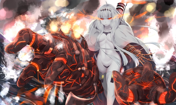 Northern Water Princess - Anime art, Anime, Northern Ocean hime, Kantai collection