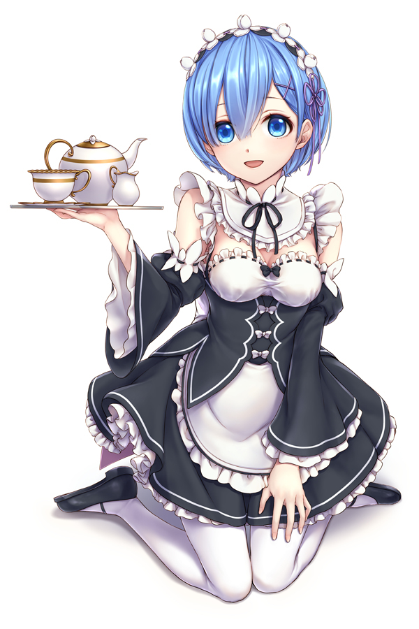 Rem [re:zero] - Rem, Аниме, Anime Art, Re:Zero Kara, Pixiv, Длиннопост, Rem (Re:Zero Kara)