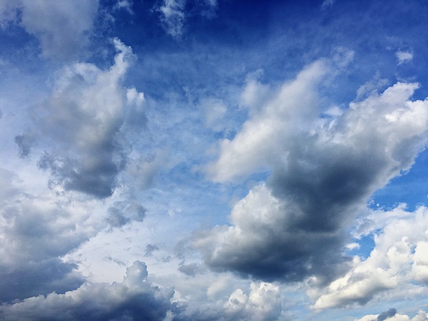 Cloudiness - My, Sky, Clouds, Blue