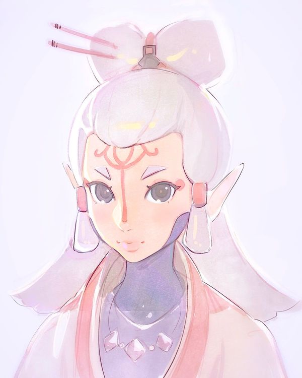 Paya - Рисунок, Anime Art, The Legend of Zelda, Breath of the Wild, Илья Кувшинов, Paya