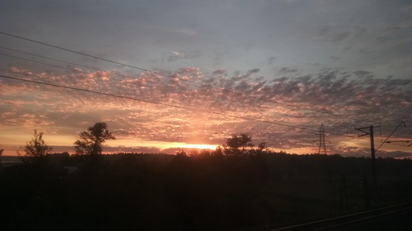 Утро на железной дороге