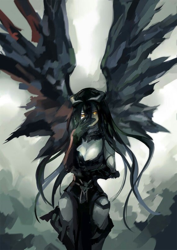 Albedo - Anime art, , Art, , Longpost