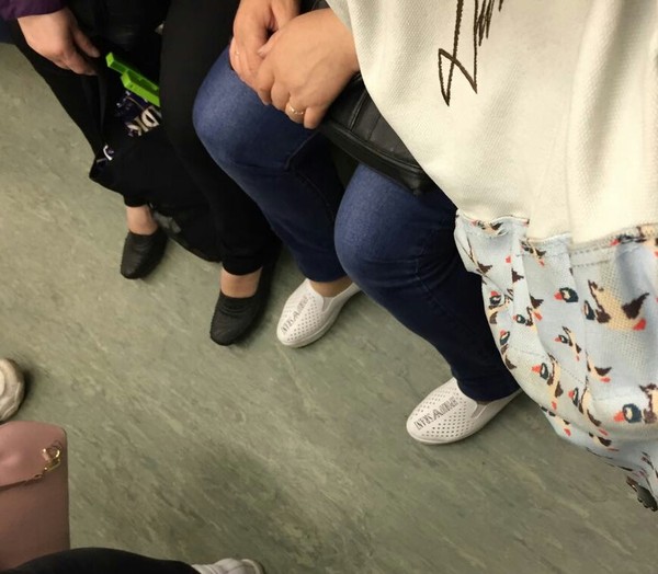 Fashionable Moscow Metro - My, Metro, Fashion, Shoes