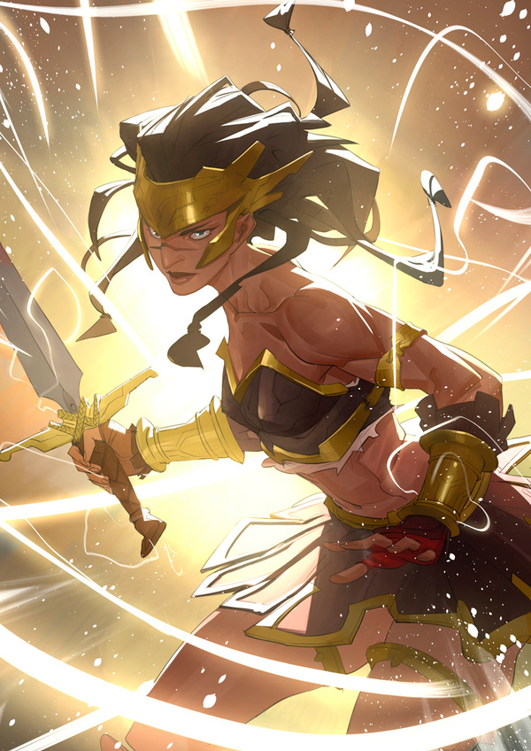 Warrior - Nesskain, Art, Strong girl, Warrior, Amazon