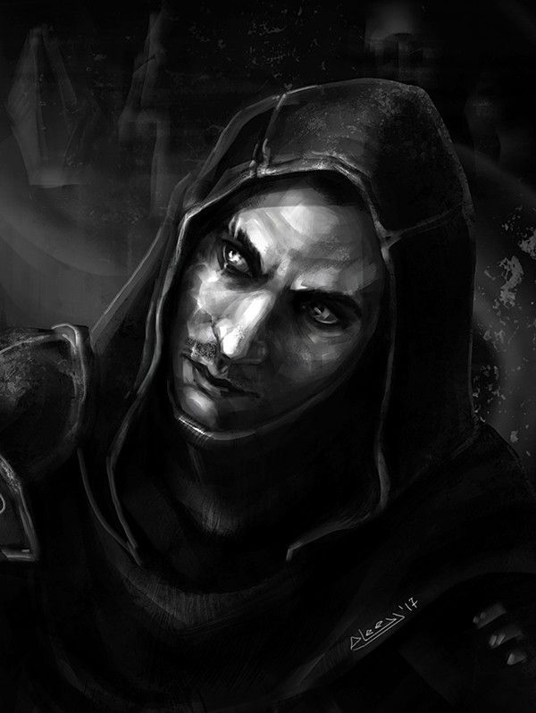 Garret of Thief - My, Art, Digital drawing, Thief