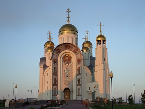 Club History of Magnitogorsk. CONSTRUCTION OF A TEMPLE ON THE RIGHT BANK OF THE URALS. - , Magnitka, Temple, Temple construction, Old photo, Building, Architecture, Magnitogorsk