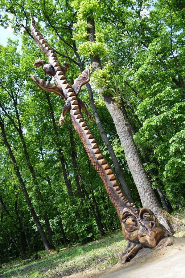 monster land - My, Alexander Ivchenko, Chainsaw, Chainsaw sculpture, Monster, Voronezh, Longpost, Video