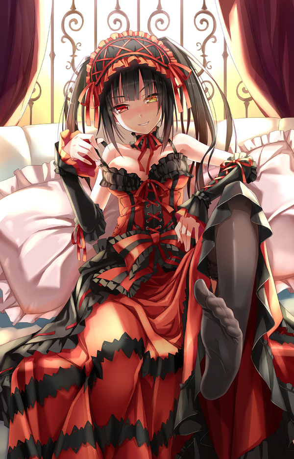 Anime art - Anime Art, Аниме, Date a Live, Kurumi Tokisaki, Гетерохромия