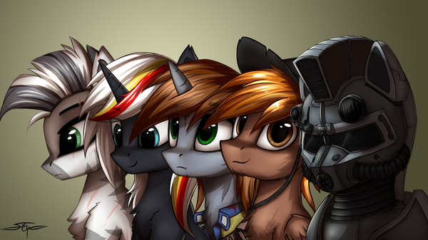 Fallout: Equestria , Fallout: Equestria, Littlepip, Velvet Remedy, Calamity, Steelhooves, Xenith,    , My Little Pony