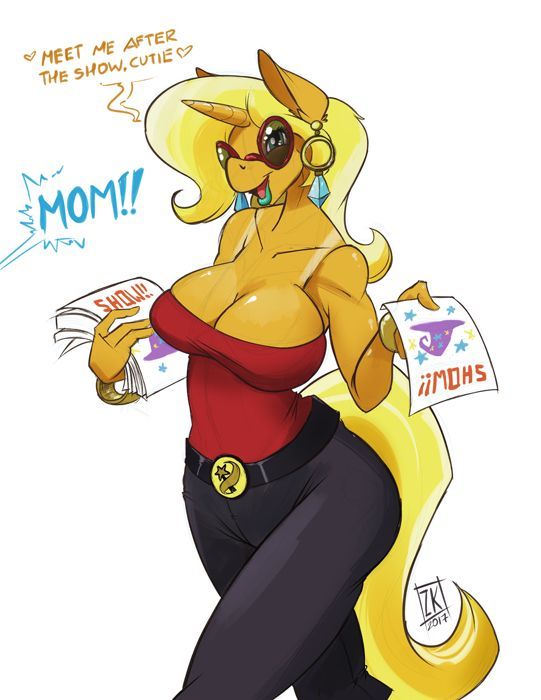 Hot mommy. - My little pony, MLP Edge, Trixie, MILF, Anthro