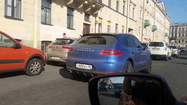 How much easier... - My, Saint Petersburg, Porsche, Just
