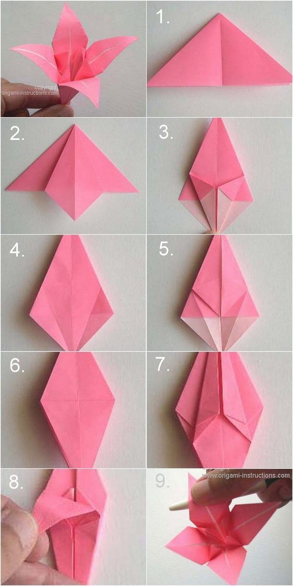 origami flower - Origami, Flowers, Fine motor skills