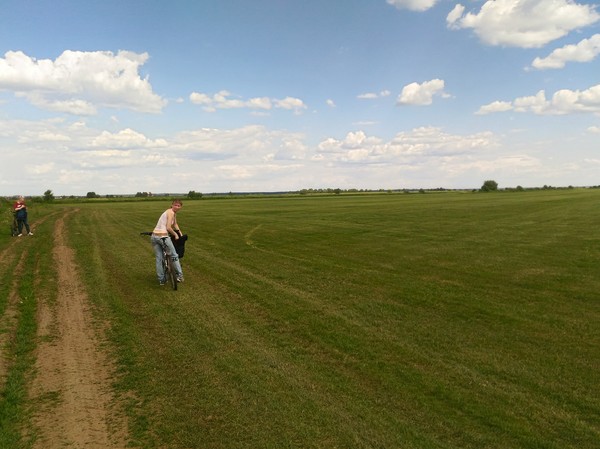 Field, Russian field. - Drove, For a long time, Lot, Field, Bike ride, My