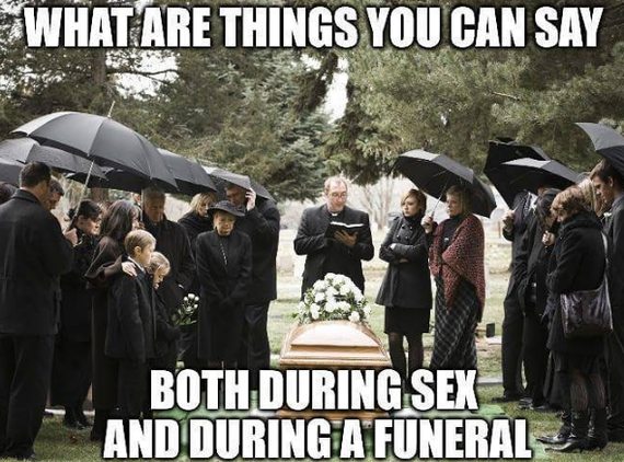 What can be said during sex and funeral - Picture with text, Black humor, Black, Comments