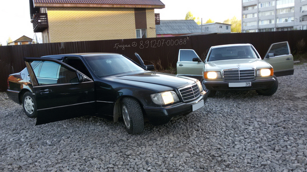 P ... s ... c, already advertised on the fences - somewhere in Perm - Mercedes, W140, W126, , Boar, , , Confederations Cup