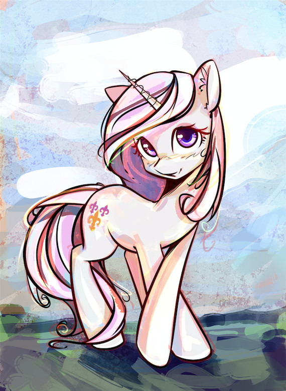 Fleur Dis Lee (sketchy) My Little Pony, Fleur Dis Lee, Ponyart