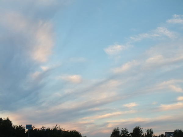 Evening sky over Bitsevsky Park - My, The photo, Walk, Sky, Evening, Bitsevsky Park, Longpost, My