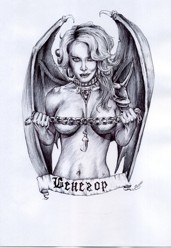 Demon of lust - NSFW, My, , 