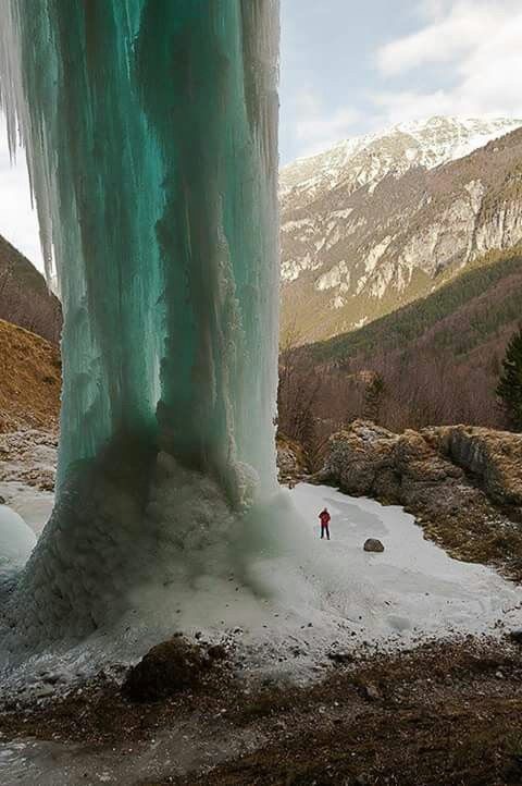 Замерзший водопад Фотография, Природа, Водопад