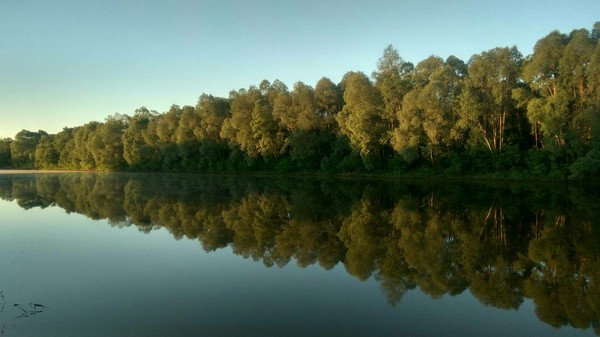 Morning on the river Tsivil. Chuvashia - My, No filters, Chuvashia, River, Nature, Fishing, Civil