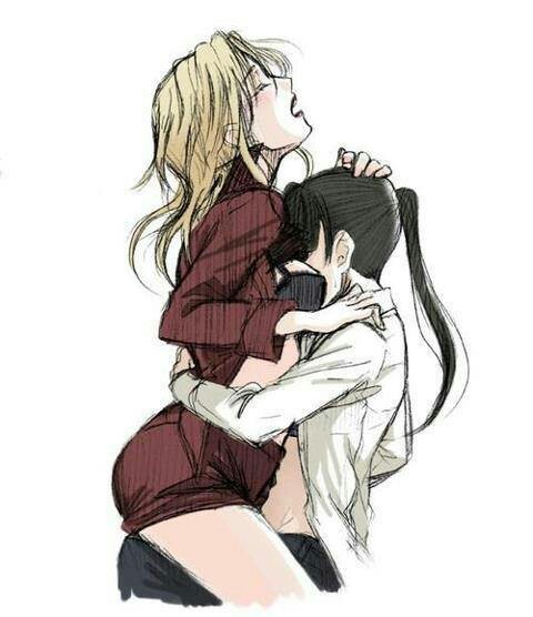 Anime yuri Art - NSFW, Anime art, Anime, Art, Girls, Yuri, ShЕЌjo-ai, Chan, 16+