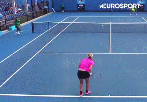 This kid is not having the best day. - Tennis, Bolboy, Fail, Bad day, GIF
