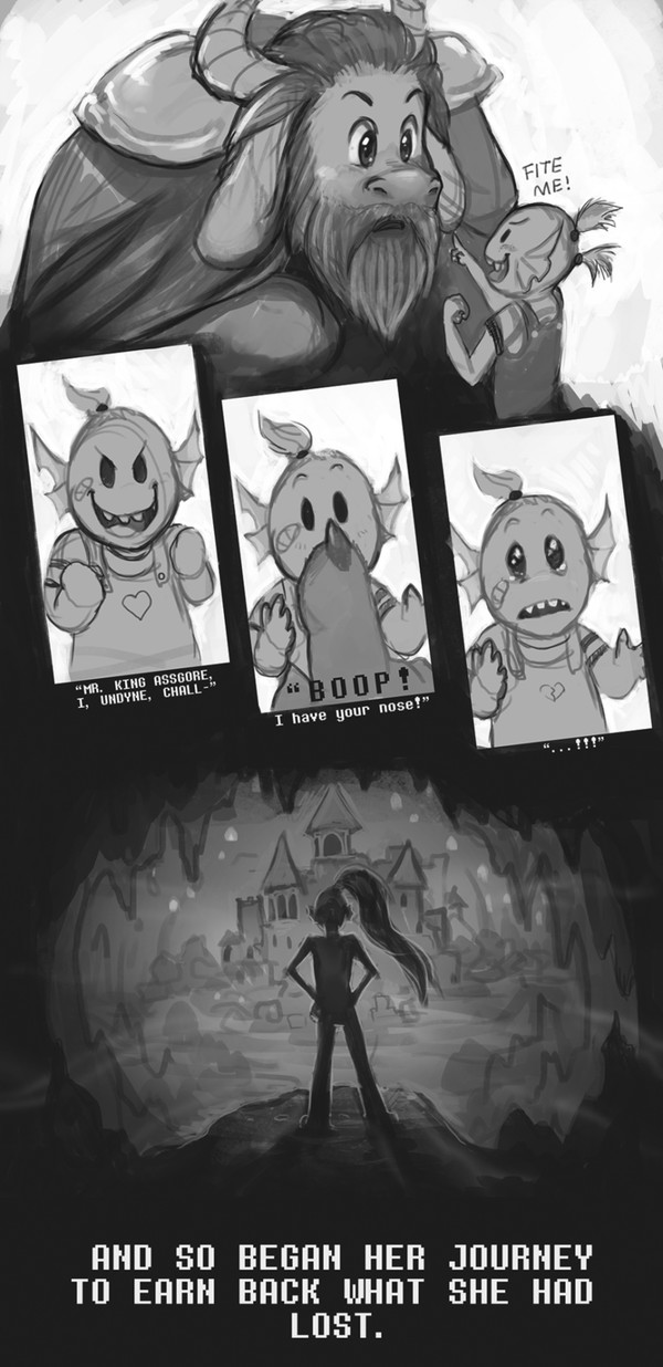      . Undertale, Undyne, Asgore