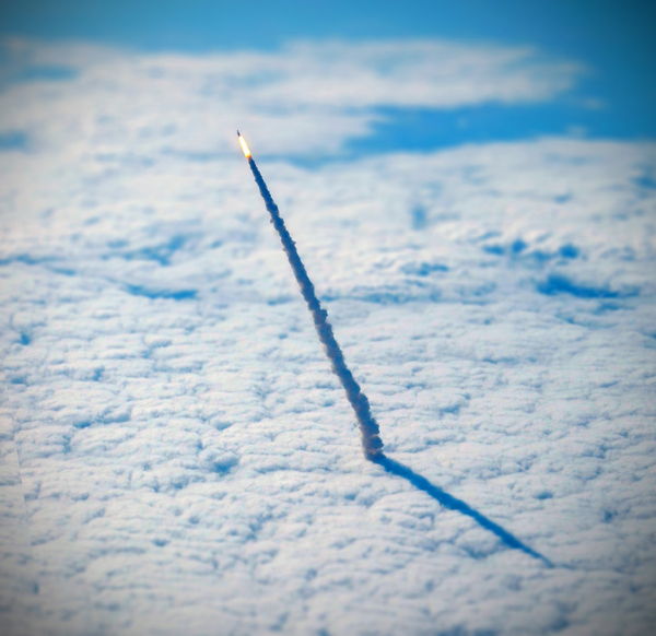 Rocket takeoff. Snapshot from orbit - Rocket, Space, The photo