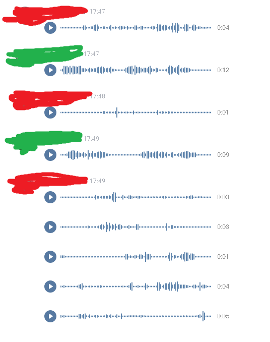 Type of communication in VK - Voice messages, In contact with