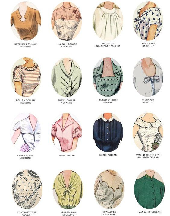 Varieties of vintage collars - View, Vintage, Not mine