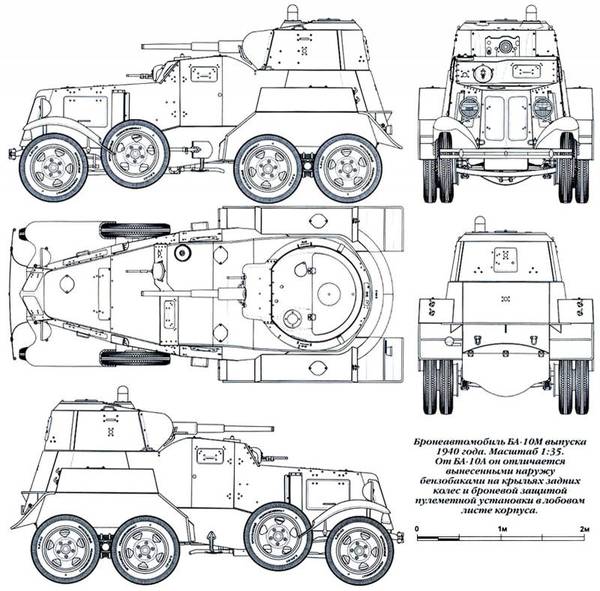 Soviet armored car BA-10 - BA-10, , Armored car, Longpost