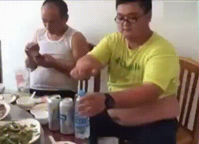 When you drink alcohol in front of your parents. - Quickly, Asians, Drinks, but, GIF