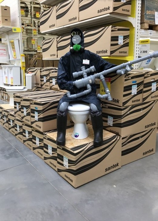 Creativity in the plumbing store - Snipers, Sniper rifle, Plumbing, Humor, Water pipes, Toilet