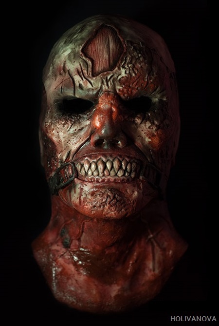 Silicone handmade mask. Made for Questroom. - My, Mask, Handmade, , Kvestrum, Quests in reality, Horror