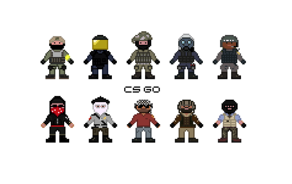   CS:GO Pixel Art, CS:GO, Counter-strike, Terrorist tappers, Test on CS:GO rank,    CS:GO, , 