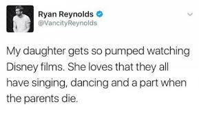daughter of the year - Ryan Reynolds, Walt disney company, 
