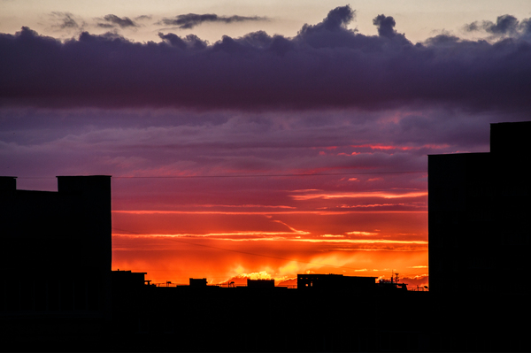 Good evening (Sunset Minsk 06.26.online..) - My, Sunset, Town, , Minsk, Sky