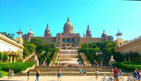 Montjuic and the National Art Museum of Catalonia - My, Barcelona, Catalonia, Barcelona, , Travels, Travel to Europe, Video, Longpost, Barcelona city