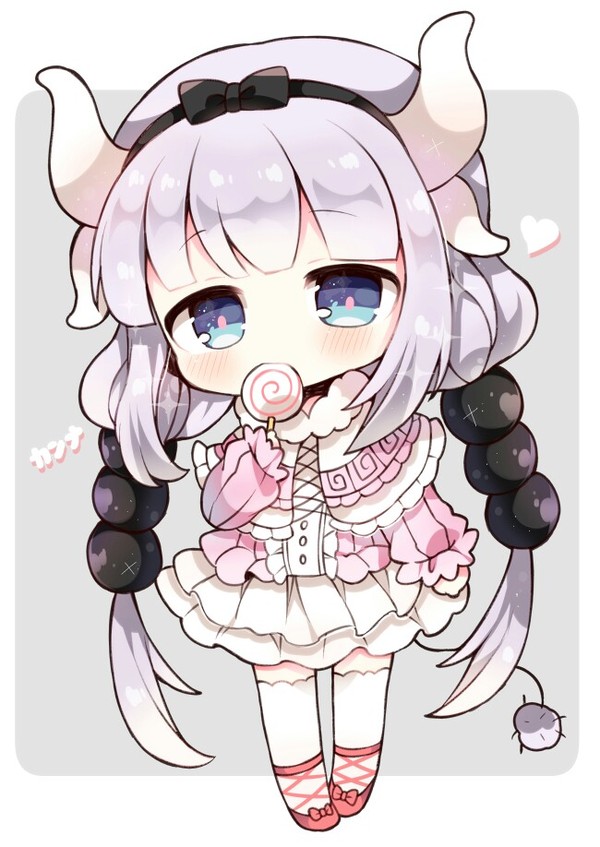 Kanna Kamui anime art - , Kanna kamui, Kobayashi-san chi no maidragon, Chibi