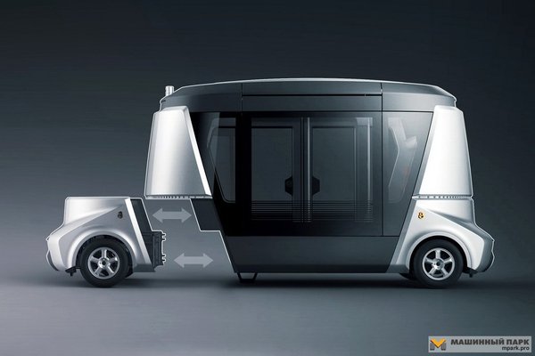 The first unmanned bus Matryoshka on the Russky Island will go this fall - Russia, Auto, Transport, Bus, Drone