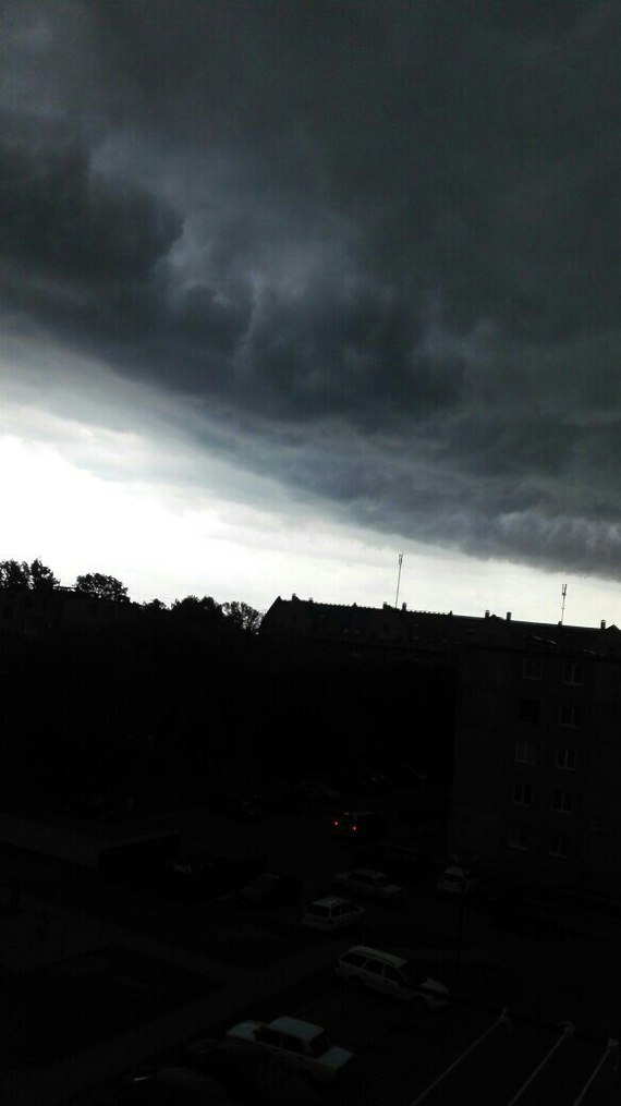 ominously - Grodno, The clouds, Thunderstorm, Longpost, Bad weather