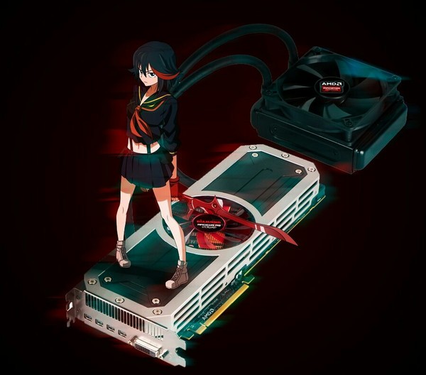 Radeon graphics card - AMD Radeon, AMD, Anime, Dropsy