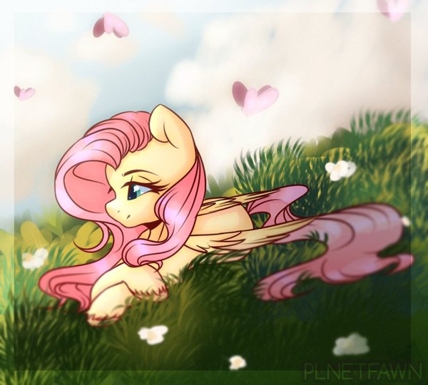 Окончание дня - My Little Pony, Fluttershy, PonyArt