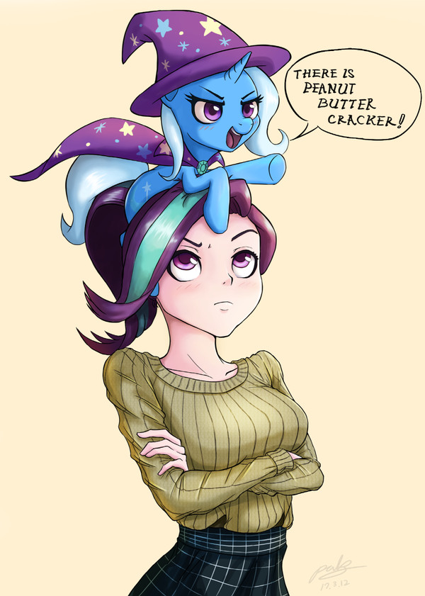 Get ma a peanut butter cracker! My Little Pony, Trixie, Starlight Glimmer, , The-park
