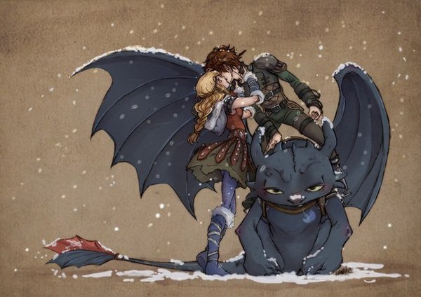 When you go out with friends who meet - Toothless, friendship, How to train your dragon