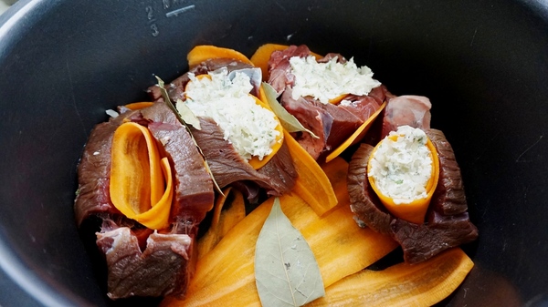 Оленьи "кармашки" Еда, Оленина, Мультиварка, Рецепт, Длиннопост