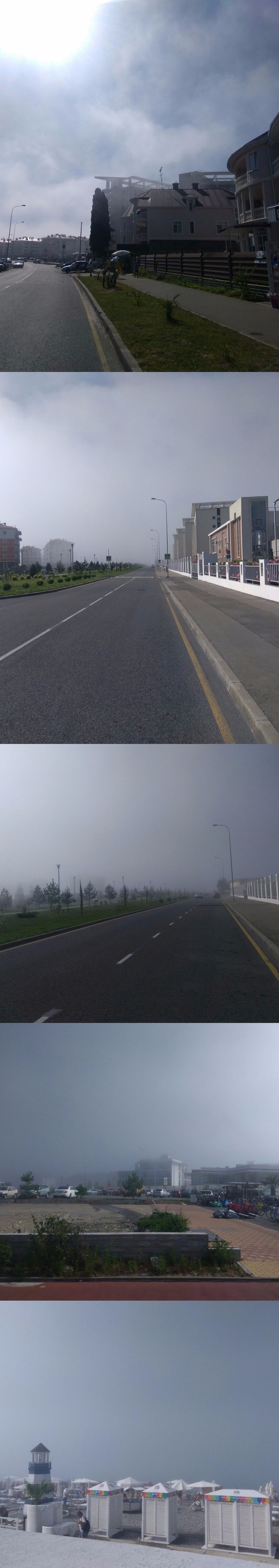 Clouds descended to Earth in Sochi - My, Fog, Clouds, Sochi, Stephen King's Haze, Continuation, Longpost