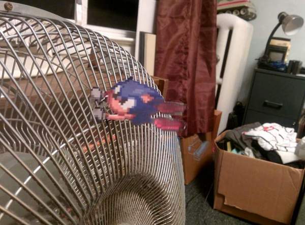 Now a working fan makes me laugh every time - Sonic the hedgehog, Sega, Fan, The photo