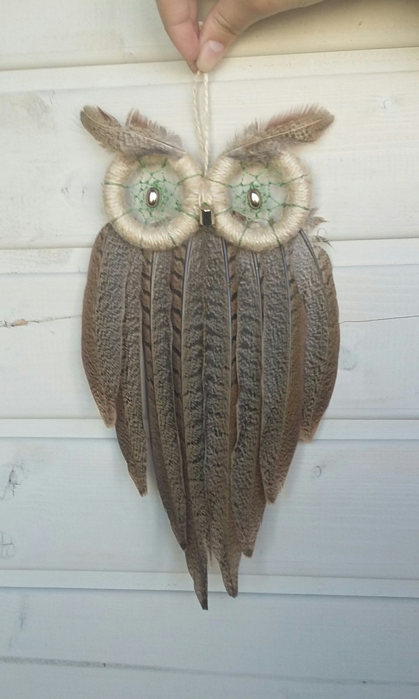 Sovely) - My, Dreamcatcher, Handmade, Owl, Needlework