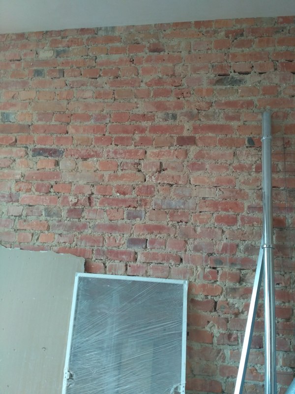 World map on a brick wall - Loft, World map, My, Longpost, With your own hands